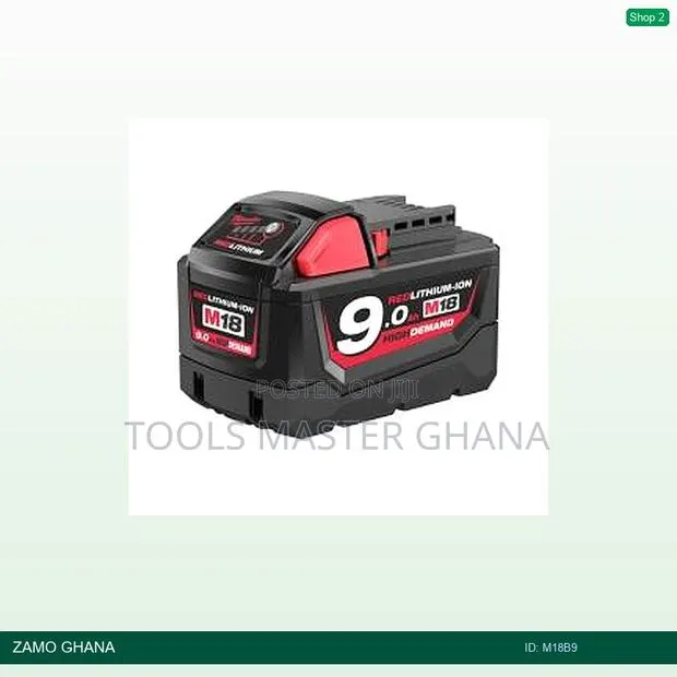Battery 18v 9a Lithium-Ion - M18b9 · Photo 1