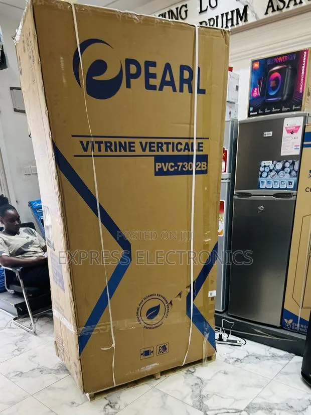 Get the New White Two Door Pearl PVC-730-2b Display Fridge · Photo 1