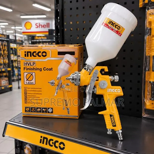 INGCO ASG1061 HVLP Air Spray Gun 600cc – 1.4mm Nozzle Paint Sprayer · Photo 1