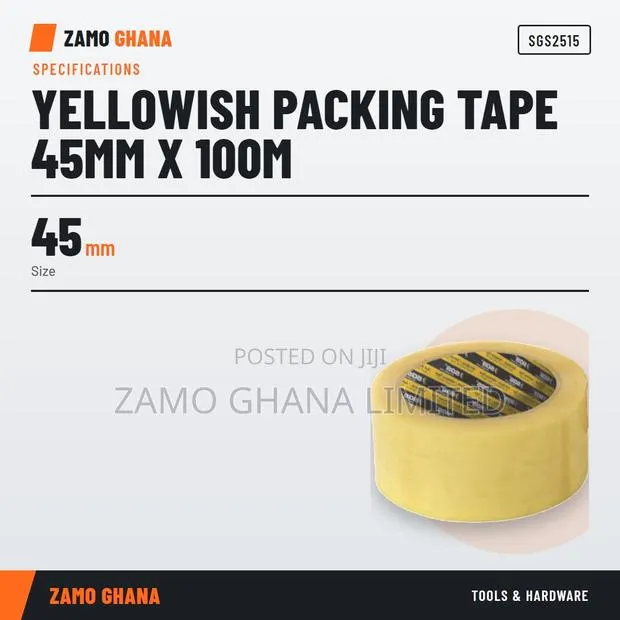Yellowish Packing Tape 45Mm X 100M - SGS2515 · Photo 1