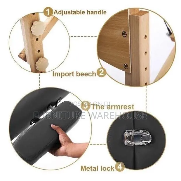 Portable Folding Massage and Lash Bed · Photo 3