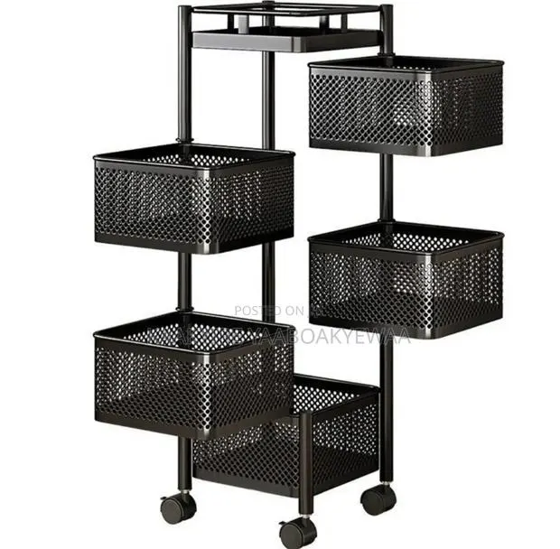 5 Tier Rotating Storage Rack · Photo 1