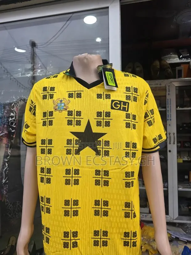 Ghana Adinkra Jersey (Available in Yellow or White) · Photo 1