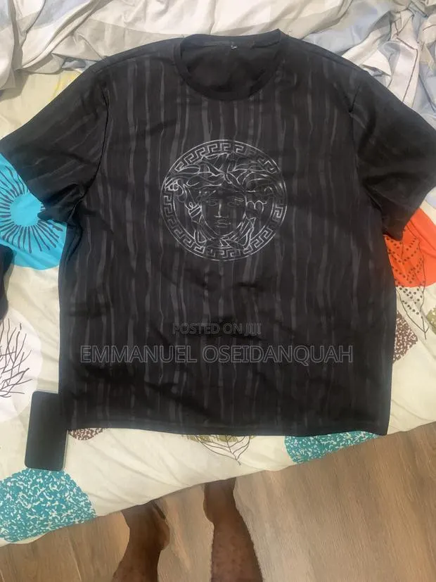 Original Black Versace-Style Designer T-Shirt for Men · Photo 1
