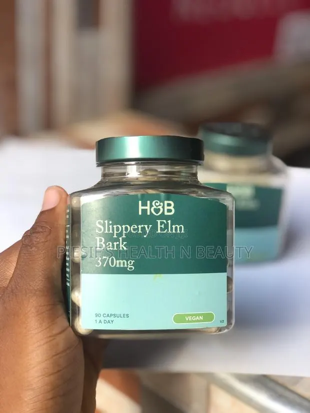 Holland Barrett Slippery Elm Bark 370mg 90 Capsules · Photo 1