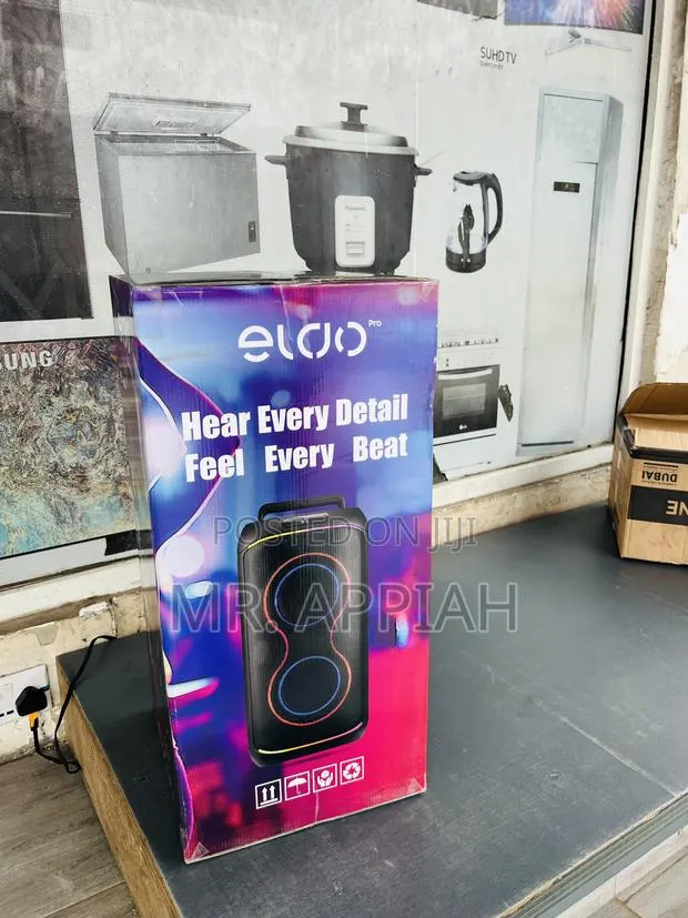Buy Affordable Eldo Pb1-100 Double 6,5" Rechargeable Speaker(Black) · Photo 1