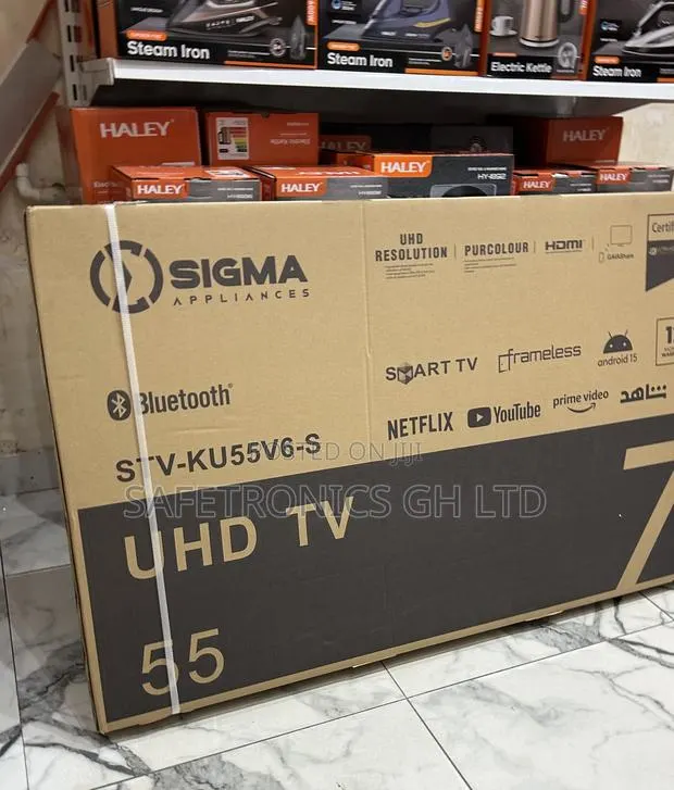Buy Lastest Frameless 55 Inch Led Uhd Ultra Sigma Sig-Ku55v6-S. Tv · Photo 1