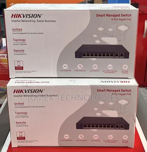 Hikvision 8port Gigabit Poe Switch Smart Managed Ds-3e1510p-Ei/M · Photo 1