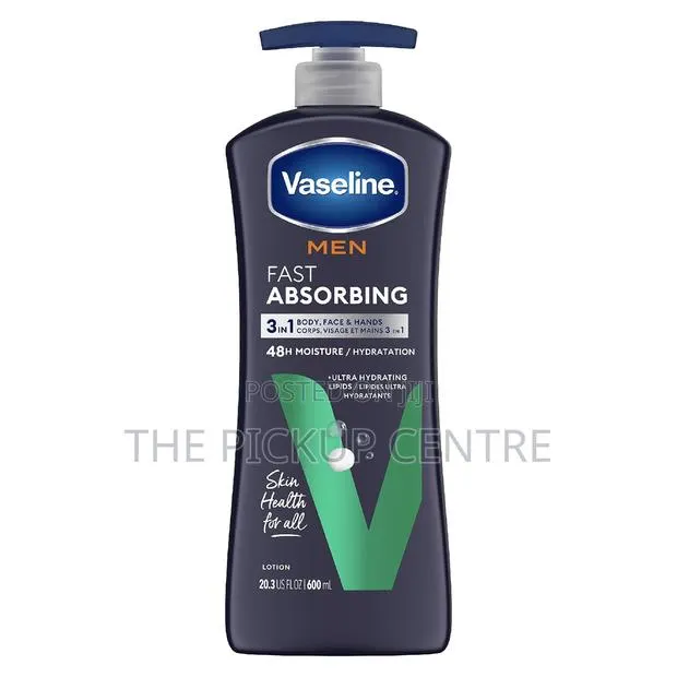 Vaseline Men Fast Absorbing Face, Hands Body Lotion 600ml · Photo 1