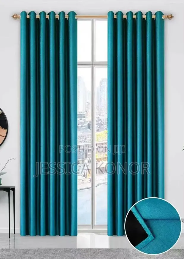 Long Quality Sunblock Curtain With 9 Curtain Holes
