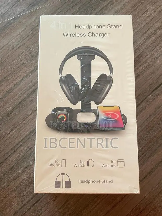 4 in 1 Headphone Holder With 15W Wireless Charger · Photo 1