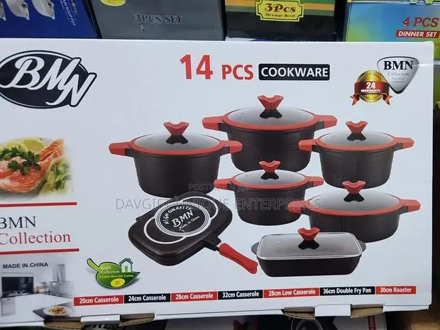 BMN 14PCS Heavy Nonstick Cookware Set · Photo 1