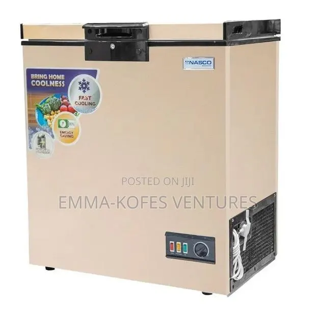 Nasco Nas-200fl-G Chest Freezer - 150 Litre - Rose Gold · Photo 1