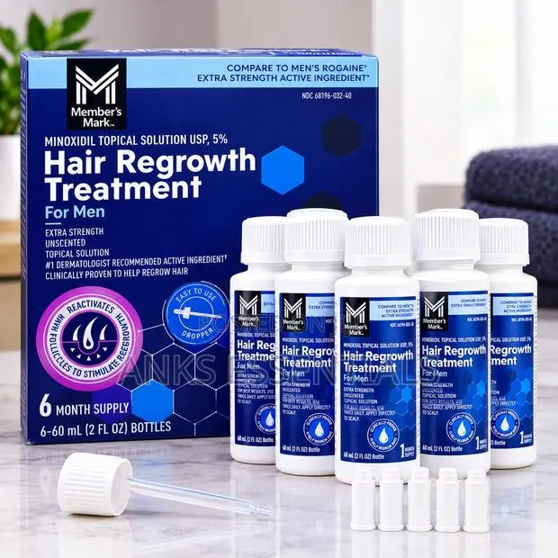 Member’s Mark Minoxidil 5% – 6 Bottles Hair Treatment