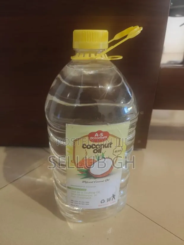 A-S Premium Refined Coconut Oil 4 Litres - Cooking, Skin Hair · Photo 1