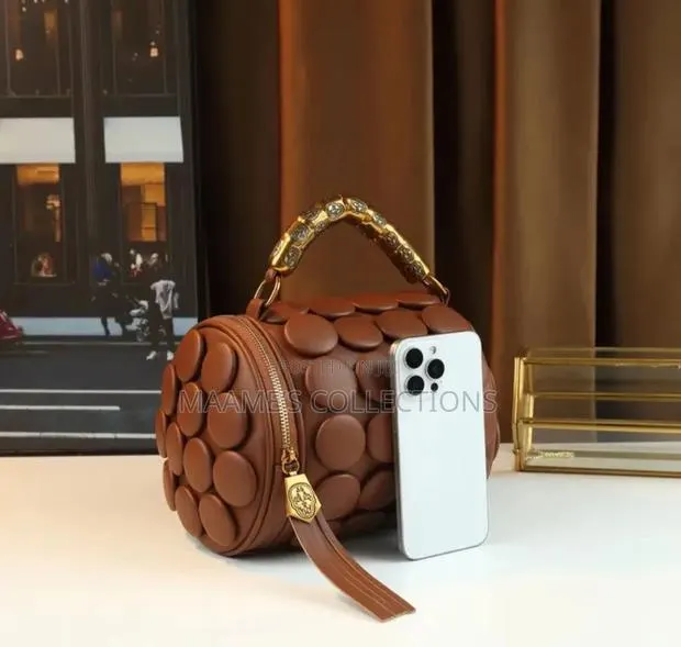 Alexander Wang Button-Textured Cylindrical Barrel Ladies Handbag · Photo 1