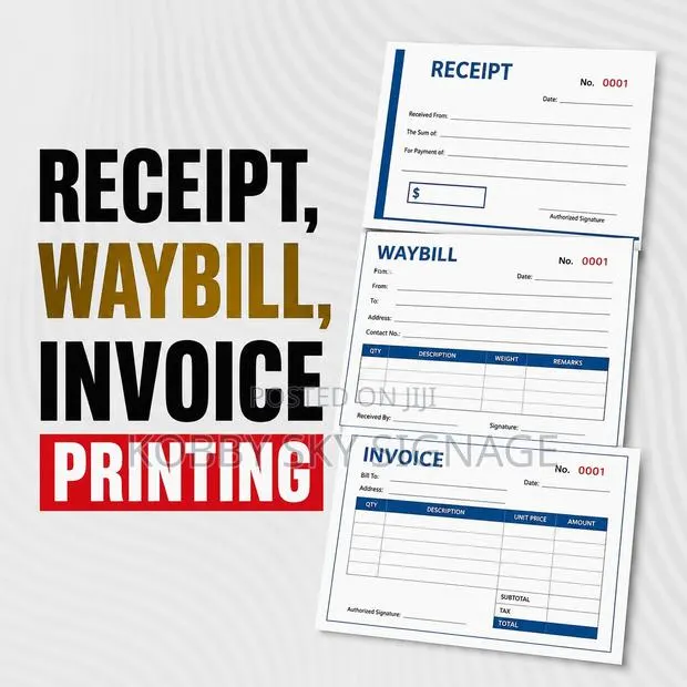 Receipt, Waybill, Invoice, Sales Book and More · Photo 1
