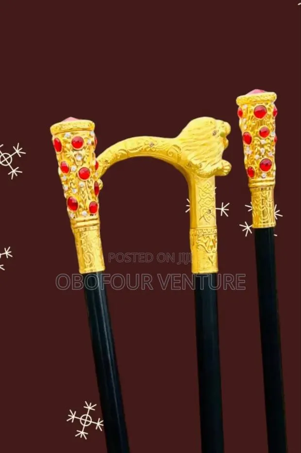 Golden Lion Walking Stick With A Sword. · Photo 1