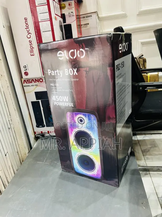 High Quality Eldo Pb2-150 Double 8" Wireless Bluetooth Speaker(Black) · Photo 1