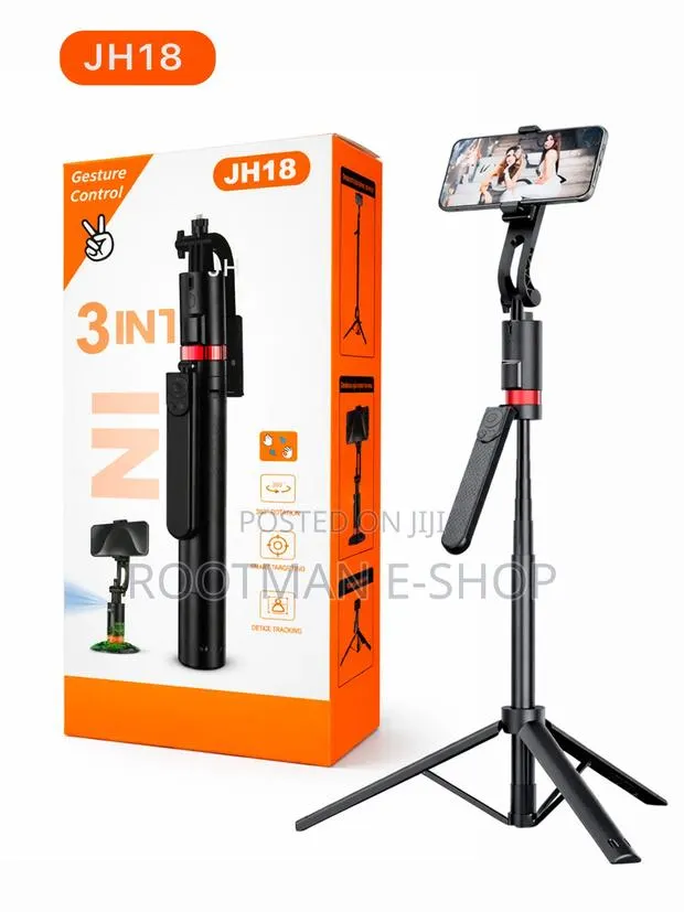 Jh18 Multi-Functional Selfie Stick and Tripod With Gesture Control · Photo 1