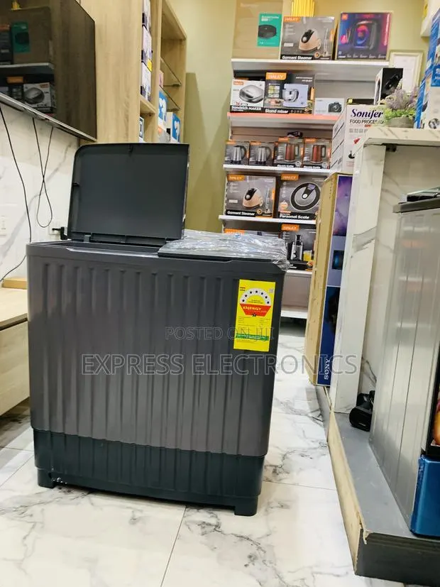 Place Your Order Nasco 11kg Topload Twintub Semi Automatic Black · Photo 1
