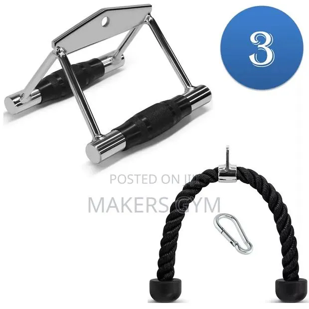 Tricep Rope /Row Handle (3-Piece) · Photo 1