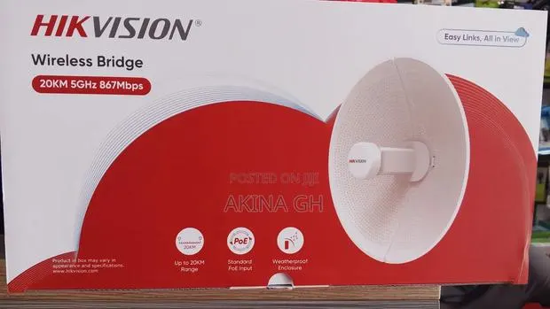 Hikvision Wireless Bridge 20KM 5GHZ · Photo 1