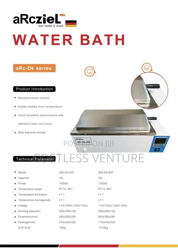 Arcziel Water Bath 10 Litres · Photo 1