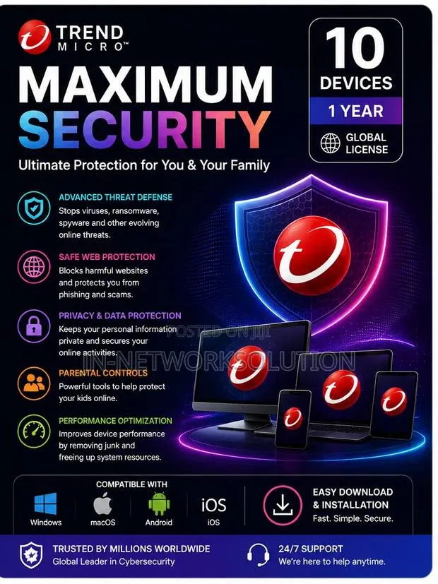 Trend Micro Maximum Security 10 Devices/ 1 Year (GLOBAL) · Photo 1