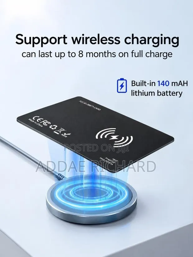 Ultra-Thin GPS Tracker Card (With Wireless Charging and Apple Find My) · Photo 1