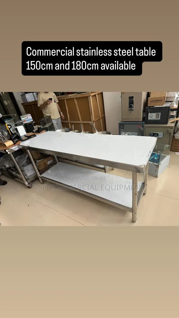 Commercial Stainless Steel Table · Photo 1