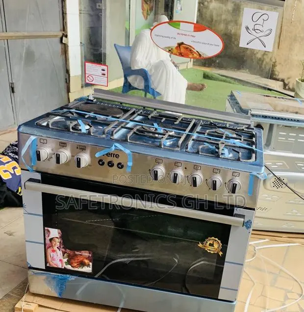 Grab Grey 1 Electric 4 Gas Oven Grill 60x90 Cooker · Photo 1