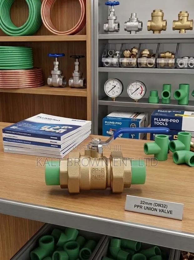 PPR Union Ball Valve 32mm (DN32) – Heavy Duty Pressure Valve · Photo 1