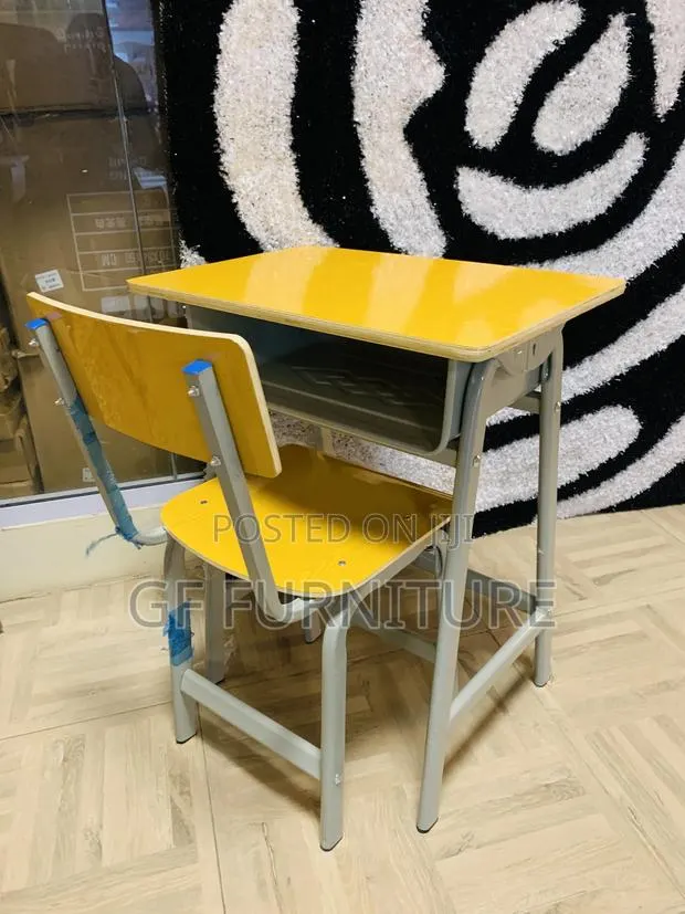 Sturdy Yellow Student Desk Chair Set(Wholesale) · Photo 4