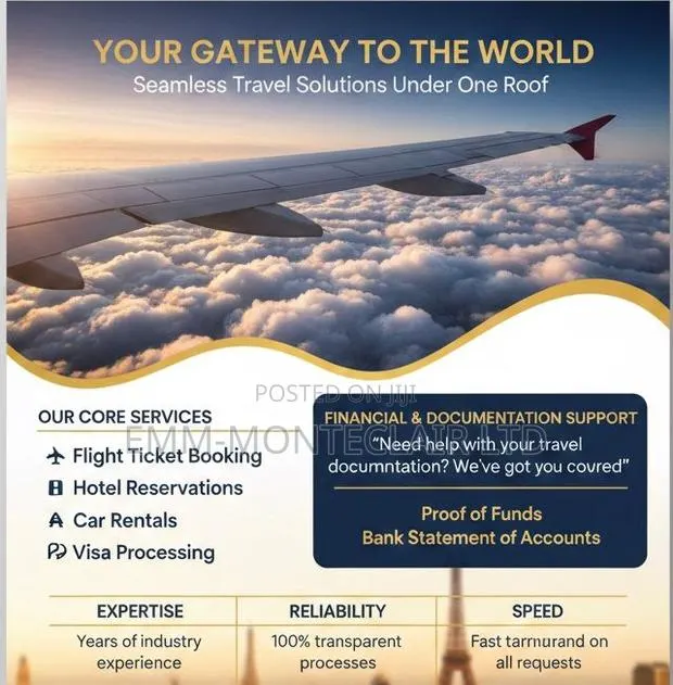 Proof of Funds,Cheap Flights and Hotel Reservation,Visa Consultancy · Photo 1