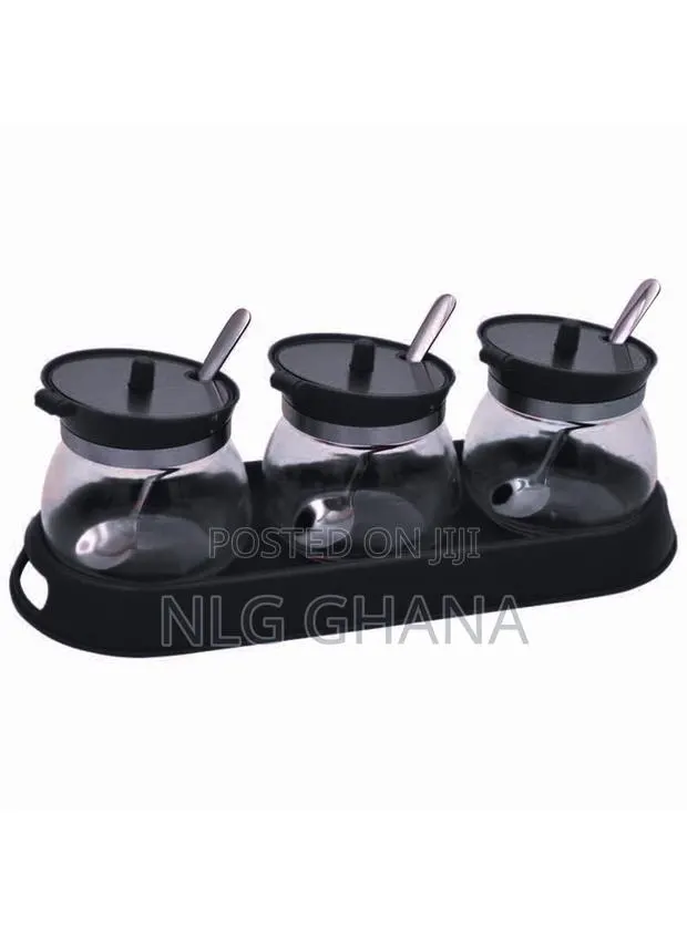 300ml Condiment Jars Glass Spice Containers Set. Ghx6676 · Photo 1