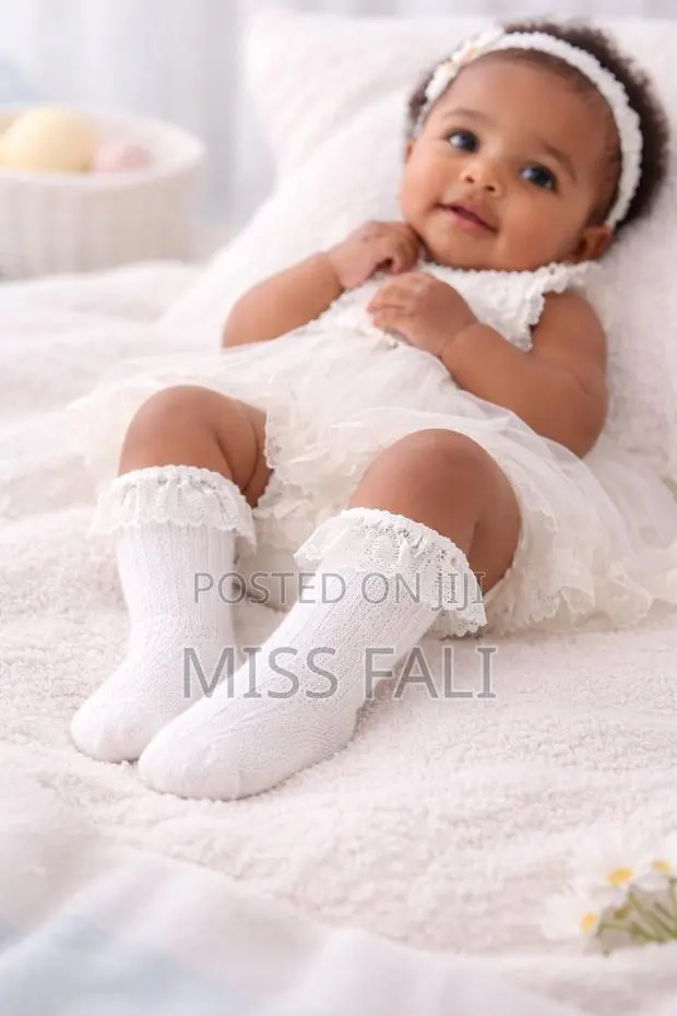 Angel Lace Mid Calf Socks. 0-5years · Photo 1