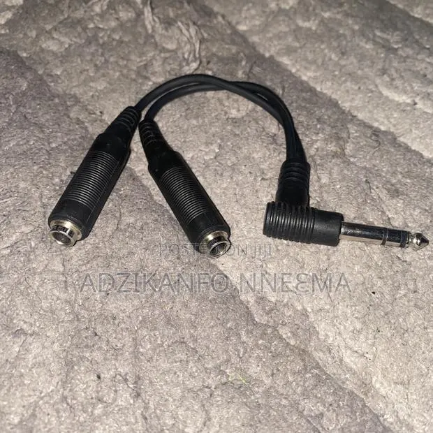 6.35mm Mono Ts Y-Splitter Adapter · Photo 1