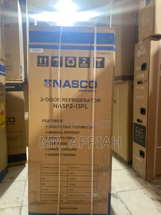 Order Authentic Nasco NASF2-13FL Top Mount Freezer Fridge(Gray). · Photo 1