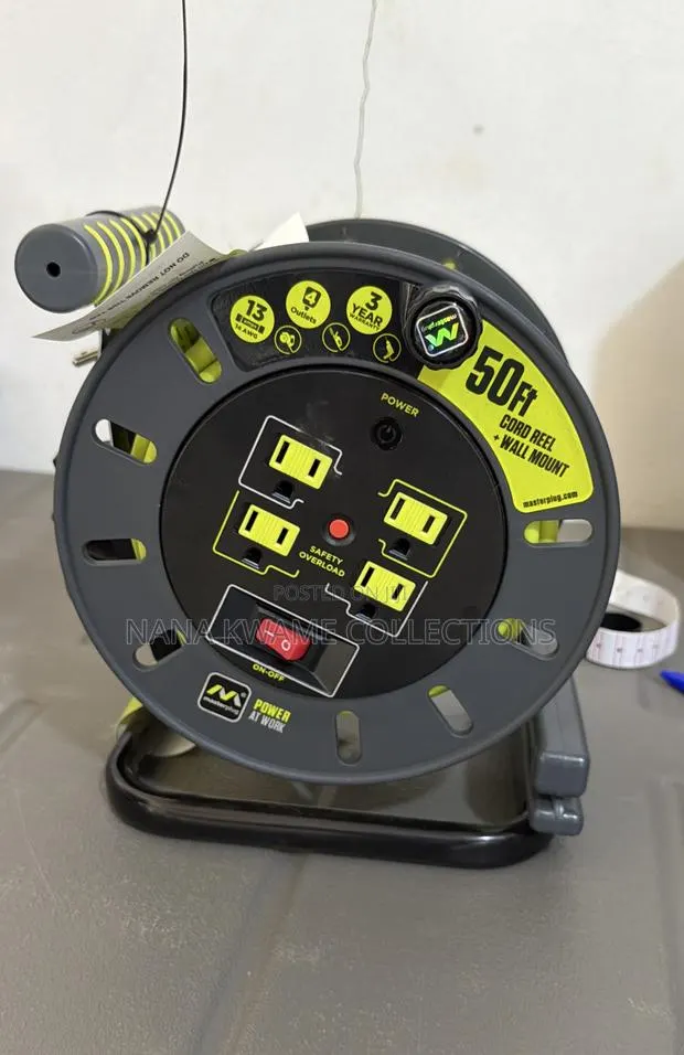 Masterplug 50ft Extension Cord Reel With Wall Mount · Photo 1