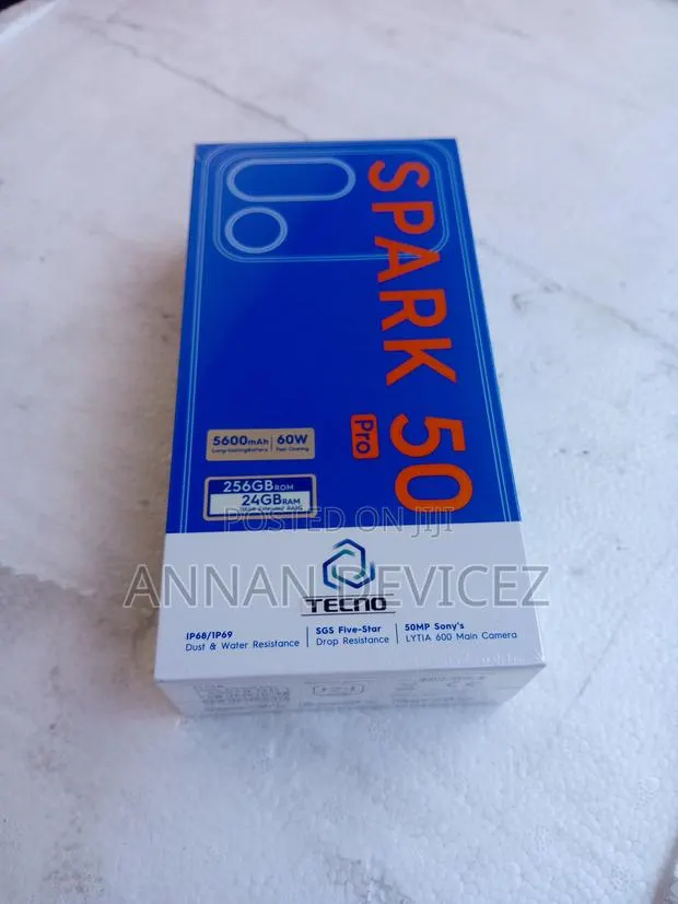 New Tecno Spark 50 Pro 256 GB Black · Photo 1