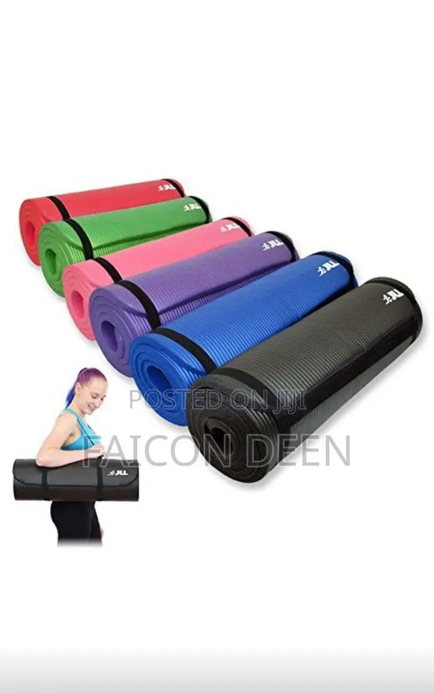 Strong Grip , Soft Touch ;Extra Thick Exercise Mats+ Free Bag/Carrier · Photo 1