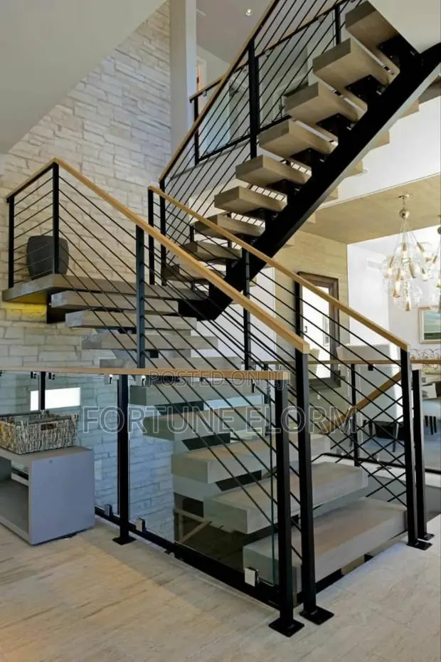 Timber and Steel Stairs. · Photo 1