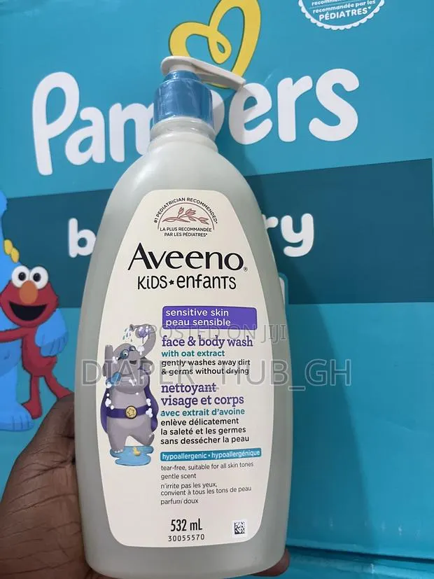 Aveeno Kids Gentle Face and Body Wash for Sensitive Skin, 18 Fl Oz · Photo 1