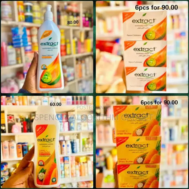 Extract Carrot+Shea Butter/Papaya Calamansi Lotion 200ml and Soap · Photo 1