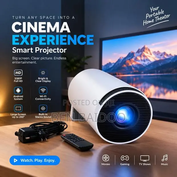 Ultra HD Smart Projector (Gaming,TV Shows & Movies) · Photo 1