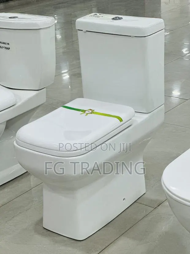 Slim Tank Water Closet - Toilet Seat - Square WC · Photo 1