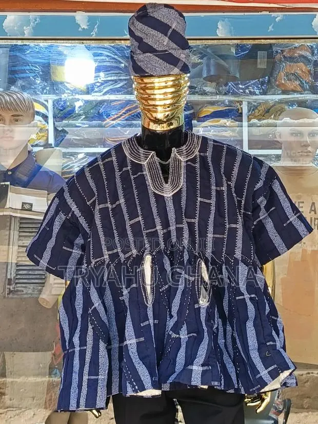 Shop Ghanaian Authentic Handmade Smocks in Accra |Tryahu Online Fugu · Photo 1