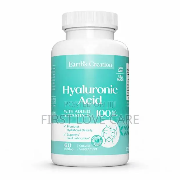 Hyaluronic Acid 100 Mg + Vitamin E – Deep Skin Hydration, Elasticity · Photo 1
