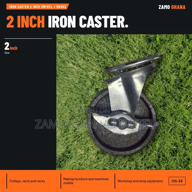 Iron Caster 2 Inch Swivel + Brake - 134-50 · Photo 1